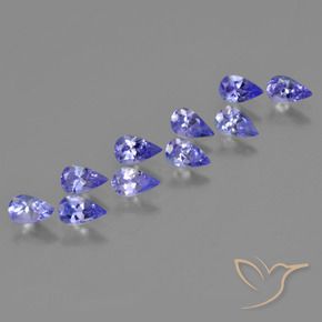 Shop natural 2.38ct Bleu violet intense Tanzanite gems, En forme de poire, from Tanzanie at GemSelect. In stock, global shipping!
