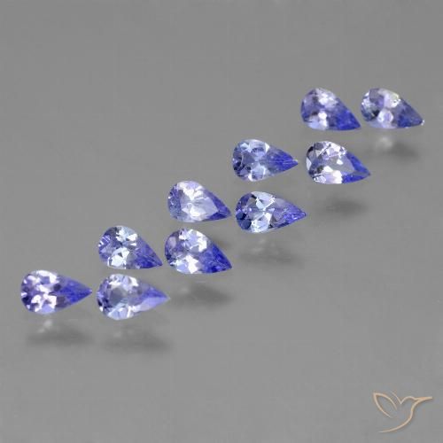1.98ctw Naturel Bleu violet intense Tanzanite, En forme de poire, VS