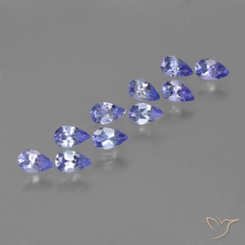 2.21ctw Naturel Bleu violet intense Tanzanite, En forme de poire, VS