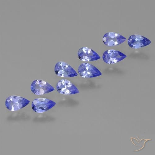 1.99ctw Naturel Bleu électrique Tanzanite, En forme de poire, VS