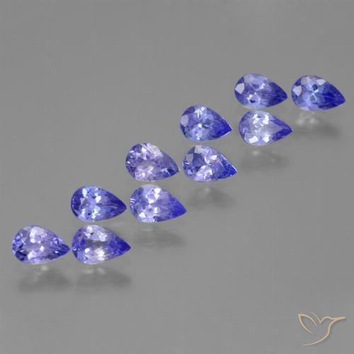 Achetez naturel 3,77ct bleue tanzanite gems, en forme de poire, en provenance tanzanie chez gemselect. en stock, livraison internationale!