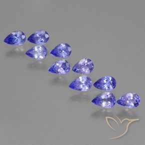 Achetez naturel 3,77ct bleue tanzanite gems, en forme de poire, en provenance tanzanie chez gemselect. en stock, livraison internationale!