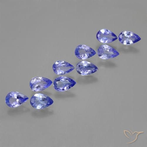 3.65ctw Naturel Bleu violet intense Tanzanite, En forme de poire, VS