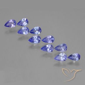 Shop natural 3.36ct Bleu violet intense Tanzanite gems, En forme de poire, from Tanzanie at GemSelect. In stock, global shipping!