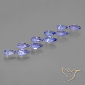 Shop natural 3.36ct Bleu violet intense Tanzanite gems, En forme de poire, from Tanzanie at GemSelect. In stock, global shipping!
