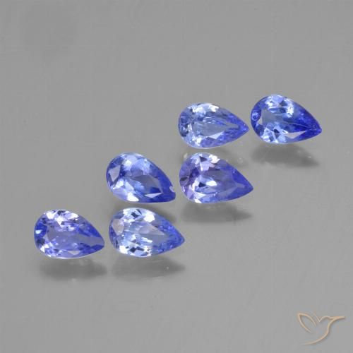 1.90ctw Naturel Violet Bleu Tanzanite, En forme de poire, VS
