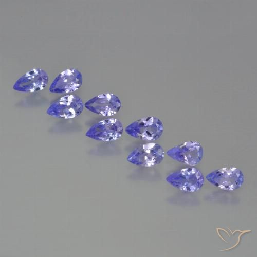 2.21ctw Naturel Bleu violet intense Tanzanite, En forme de poire, VS