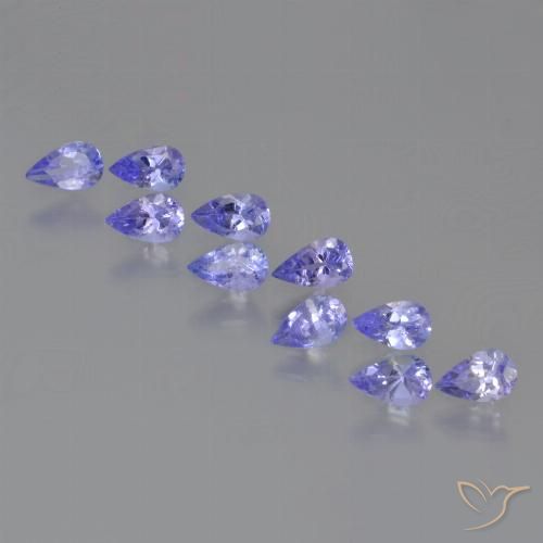 2.34ctw Naturel Violet Tanzanite, En forme de poire, VS