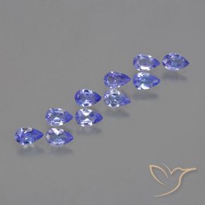 Shop natural 1.96ct Bleu violet intense Tanzanite gems, En forme de poire, from Tanzanie at GemSelect. In stock, global shipping!