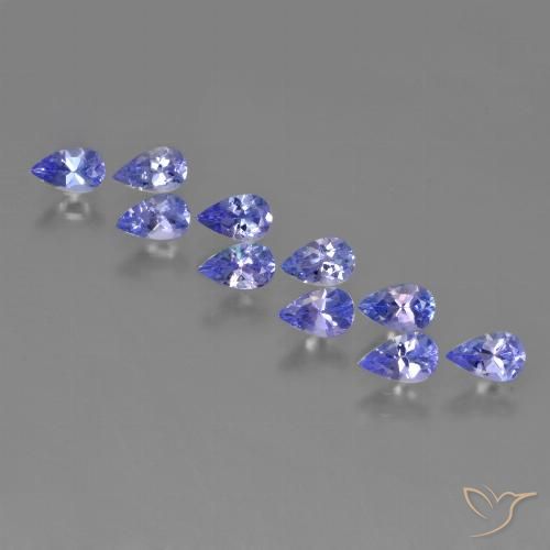 2.52ctw Naturel Bleu violet intense Tanzanite, En forme de poire, VS
