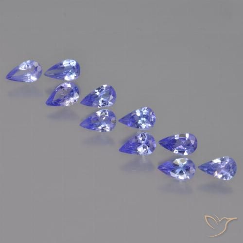 1.89ctw Naturel Bleu violet intense Tanzanite, En forme de poire, VS