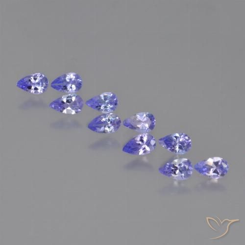 1.80ctw Naturel Bleu violet intense Tanzanite, En forme de poire, VS