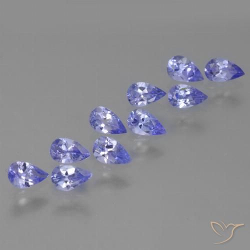 2.22ctw Naturel Bleu violet intense Tanzanite, En forme de poire, VS