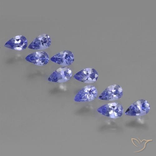 2.39ctw Naturel Bleu violet intense Tanzanite, En forme de poire, VS
