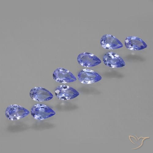 2.01ctw Naturel Bleu violet intense Tanzanite, En forme de poire, VS