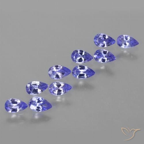 Achetez naturel 2,20ct bleue tanzanite gems, en forme de poire, en provenance tanzanie chez gemselect. en stock, livraison internationale!