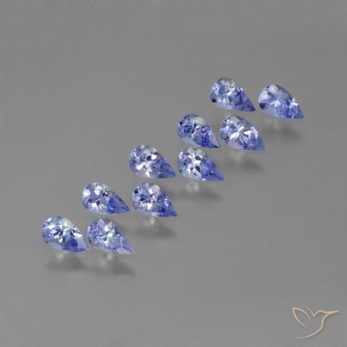 2.22ctw Naturel Bleu violet intense Tanzanite, En forme de poire, VS