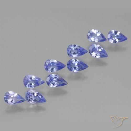 2.01ctw Naturel Bleu violet intense Tanzanite, En forme de poire, VS