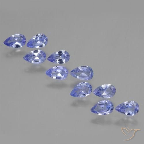 2.00ctw Naturel Violet Bleu Tanzanite, En forme de poire, VS