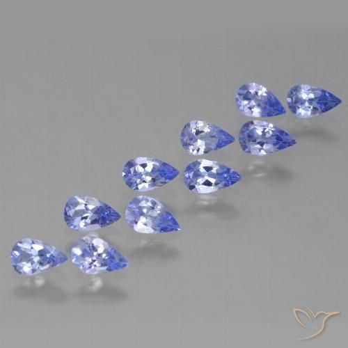 2.08ctw Naturel Bleu foncé Tanzanite, En forme de poire, VS