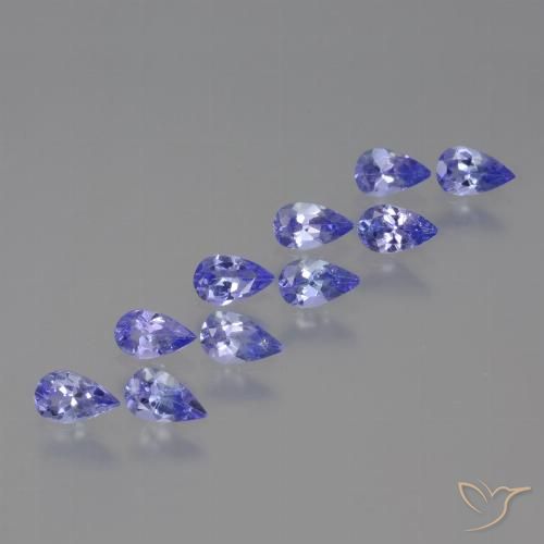 2.12ctw Naturel Bleu violet intense Tanzanite, En forme de poire, VS
