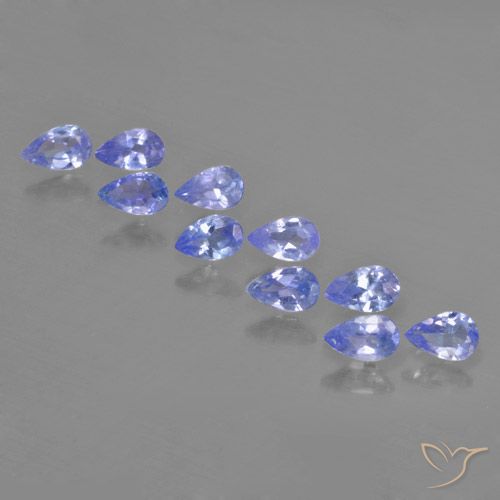 1.76ctw Naturel Bleu violet intense Tanzanite, En forme de poire, VS