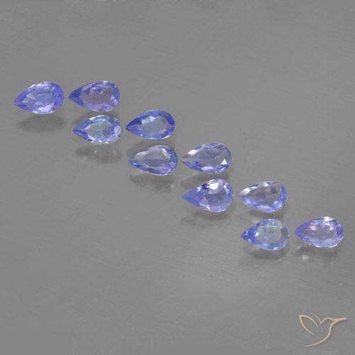 1.72ctw Naturel Bleu foncé Tanzanite, En forme de poire, VS