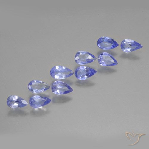 1.51ctw Naturel Bleu violet intense Tanzanite, En forme de poire, VS