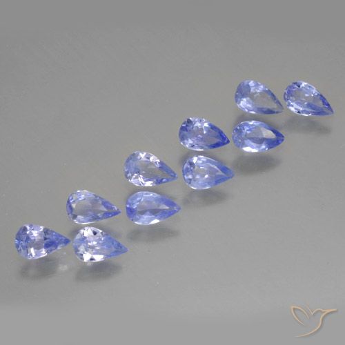 1.82ctw Naturel Violet Bleu Tanzanite, En forme de poire, VS