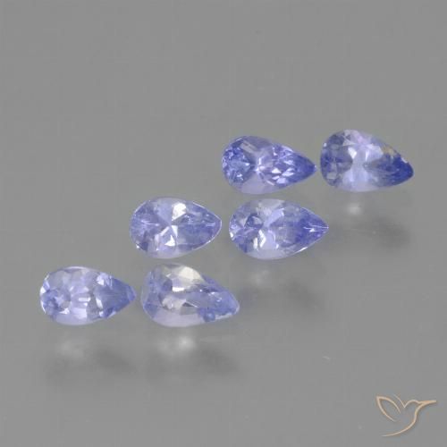 1.55ctw Naturel Bleu moyen Tanzanite, En forme de poire, VS