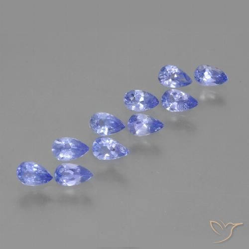 1.85ctw Naturel Bleu moyen Tanzanite, En forme de poire, VS