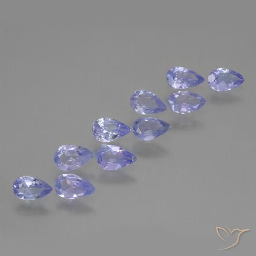 1.78ctw Naturel Violet bleuâtre Tanzanite, En forme de poire, VS