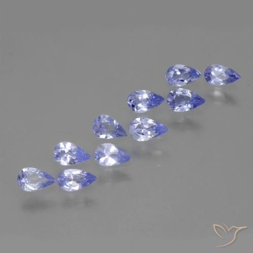 1.77ctw Naturel Violet moyen Tanzanite, En forme de poire, VS