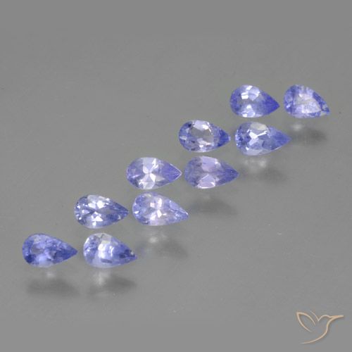 2.21ctw Naturel Violet moyen Tanzanite, En forme de poire, VS