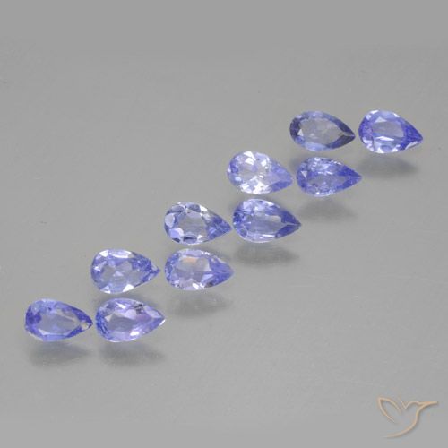 1.81ctw Naturel Violet bleuâtre Tanzanite, En forme de poire, VS