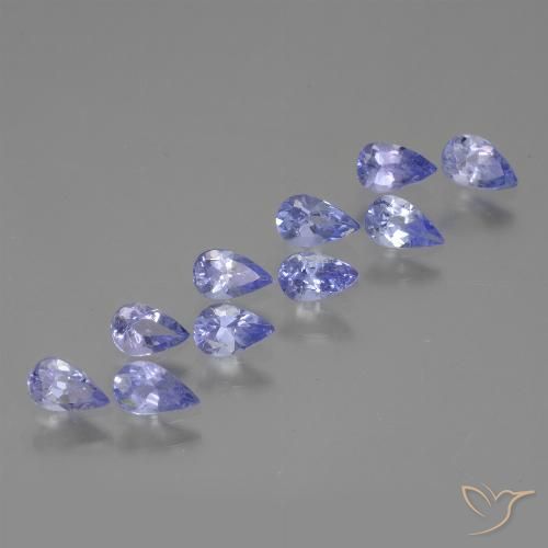 2.03ctw Naturel Violet royal Tanzanite, En forme de poire, VS