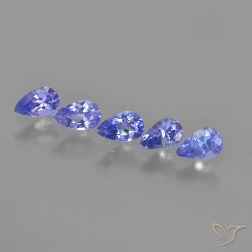 1.21ctw Naturel Bleu violet intense Tanzanite, En forme de poire, VS