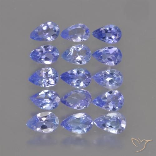 2.41ctw Naturel Bleu violet intense Tanzanite, En forme de poire, VS
