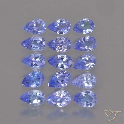 2.60ctw Naturel Bleu foncé Tanzanite, En forme de poire, VS