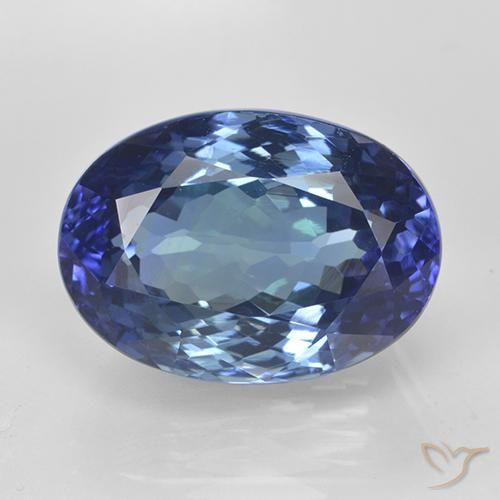 11.65ct Naturel Bleu franc Tanzanite, ovale, VVS