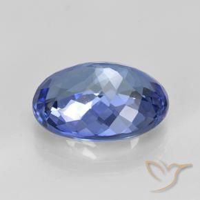 Tanzanite Bleu marine moyen naturelle ovale, 6.82 ct, VVS