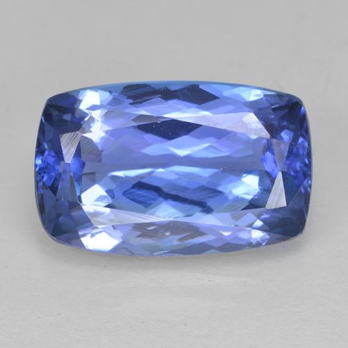 Tanzanite Bleu naturelle Coupe coussin, 5.02 ct, VVS