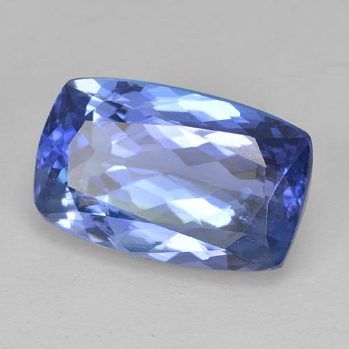 Tanzanite Bleu naturelle Coupe coussin, 5.02 ct, VVS