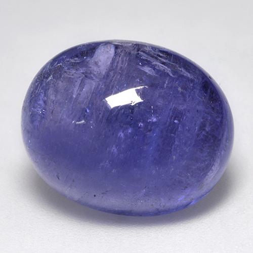 Tanzanite Violet Bleu naturelle Coupe ovale, 17.96 ct, Translucide