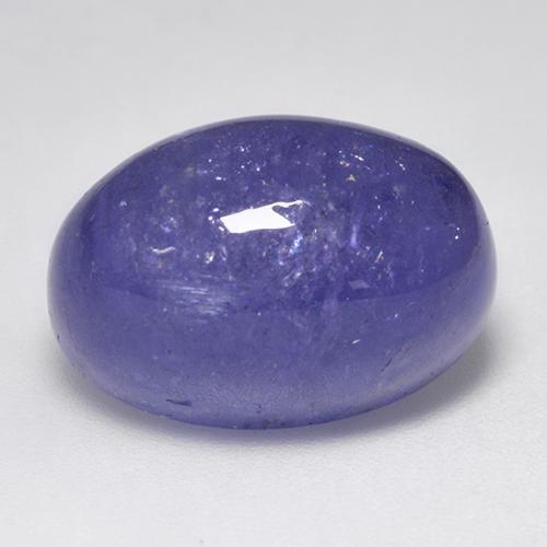Tanzanite violet naturelle coupe ovale, 22,10 ct, translucide