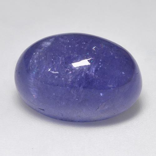 Tanzanite violet naturelle coupe ovale, 22,10 ct, translucide