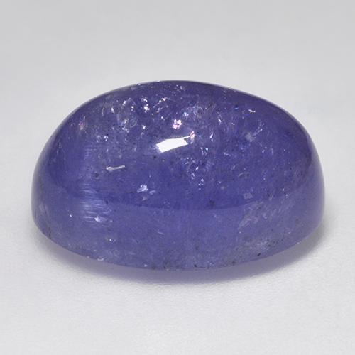 Tanzanite violet naturelle coupe ovale, 22,10 ct, translucide