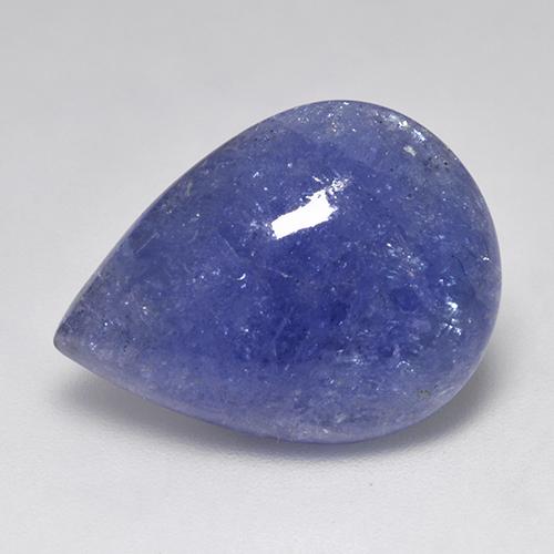 Tanzanite Bleu marine moyen naturelle En forme de poire, 15.44 ct, Translucide