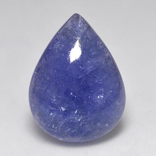 Tanzanite Bleu marine moyen naturelle En forme de poire, 15.44 ct, Translucide