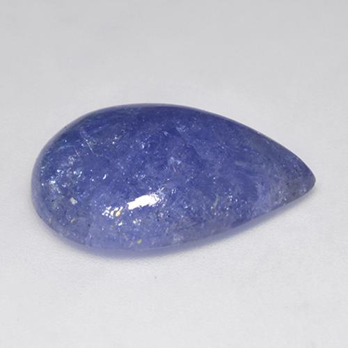 Tanzanite Bleu marine moyen naturelle En forme de poire, 15.44 ct, Translucide